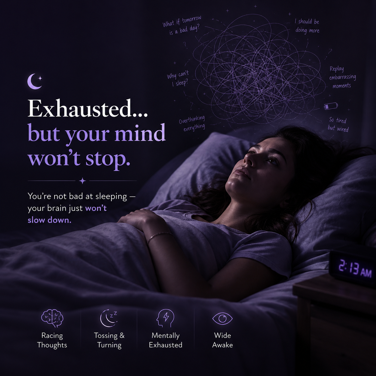 If Your Brain Won’t Stop Racing At Night — Read This